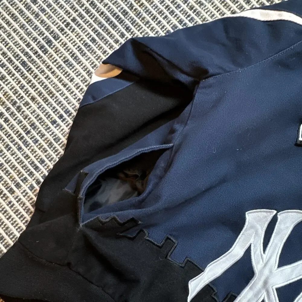 G-III Sports New York Yankees MLB Baseball Jacket Size Boys M 12-14 Blue Black